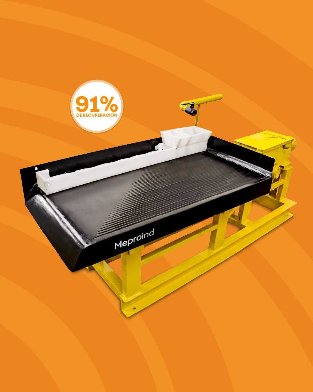 Mesa gravimétrica XL-25 — hasta 200 kg/h, ideal para operaciones artesanales