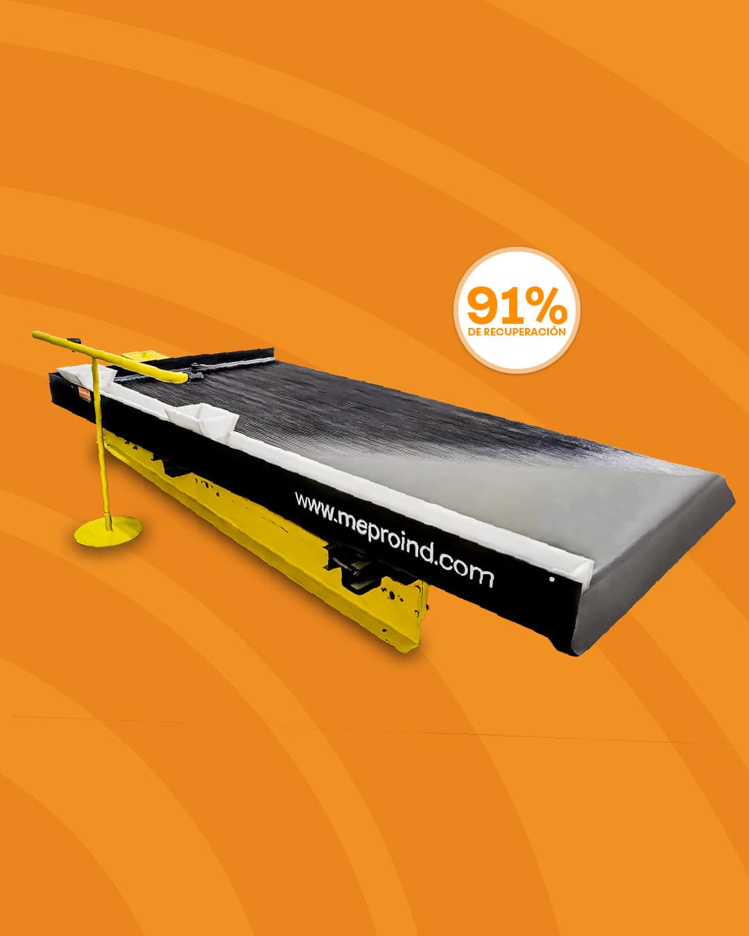 Mesa gravimétrica XL-75 — hasta 1.5 t/h, plantas semi-industriales